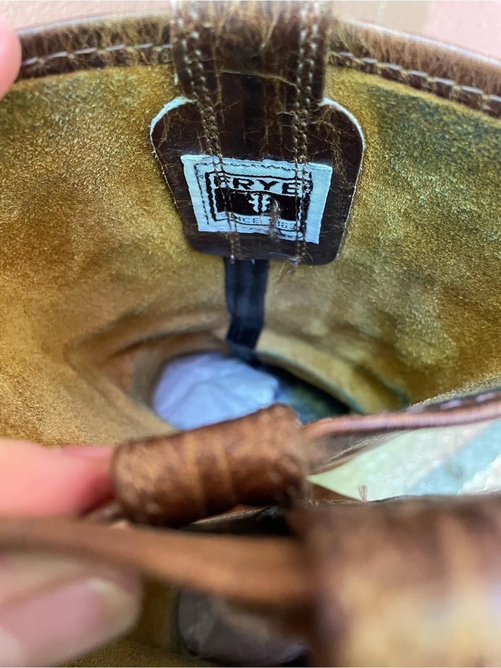 Frye 12R Vintage Harness Boots Size 7.5 - Picture 12 of 15